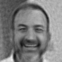 Grayscale preview of the reconstructed input portrait